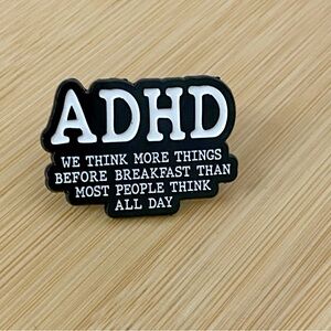 ADHD Neurodivergent Pin, Neurospciy Accessories, ADHD Awareness, 3 For $15